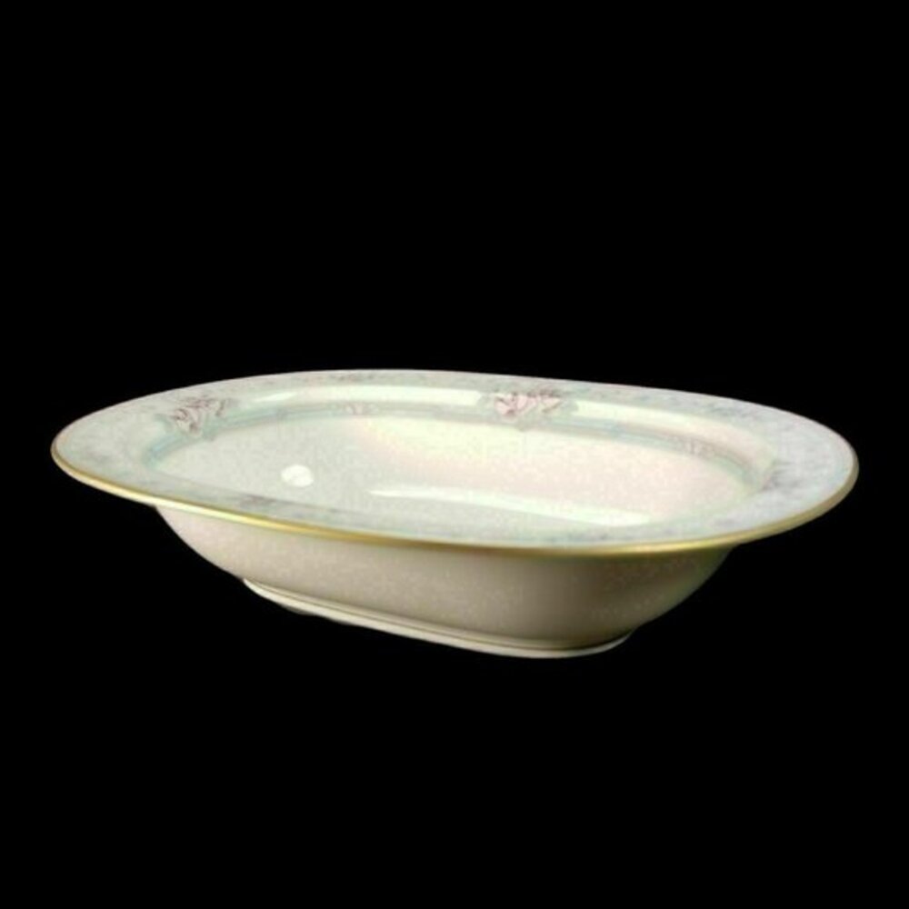 Noritake 10 Inch Oval Vegetable Bowl Magnificence Pattern Serving Bone Japan Vtg